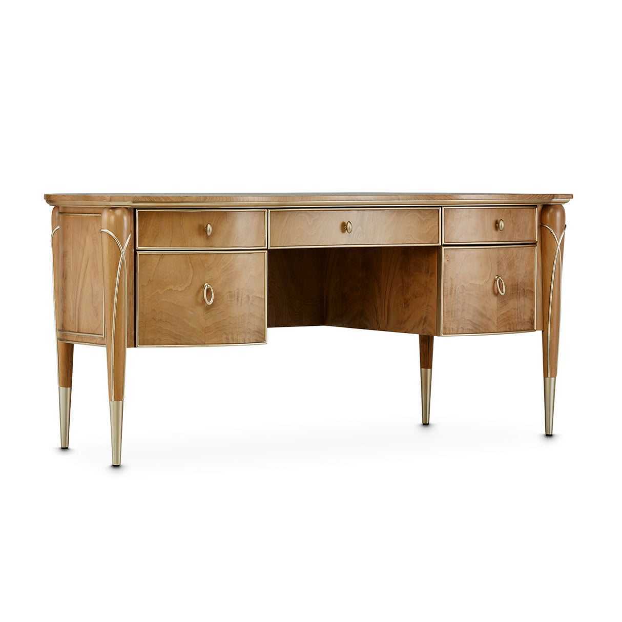 Villa Cherie Caramel Desk from Michael Amini - Luna Furniture
