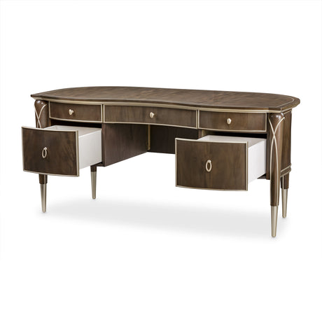 Villa Cherie Hazelnut Desk from Michael Amini - Luna Furniture