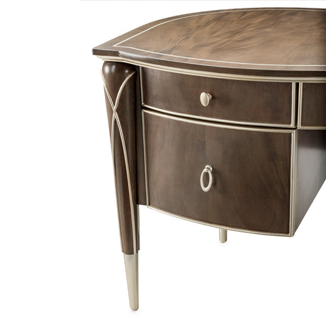 Villa Cherie Hazelnut Desk from Michael Amini - Luna Furniture
