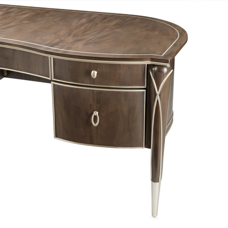 Villa Cherie Hazelnut Desk from Michael Amini - Luna Furniture
