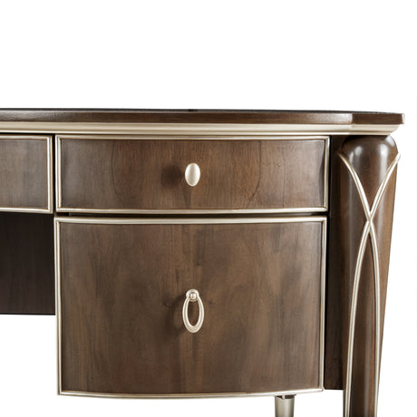 Villa Cherie Hazelnut Desk from Michael Amini - Luna Furniture