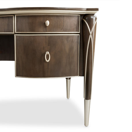 Villa Cherie Hazelnut Desk from Michael Amini - Luna Furniture
