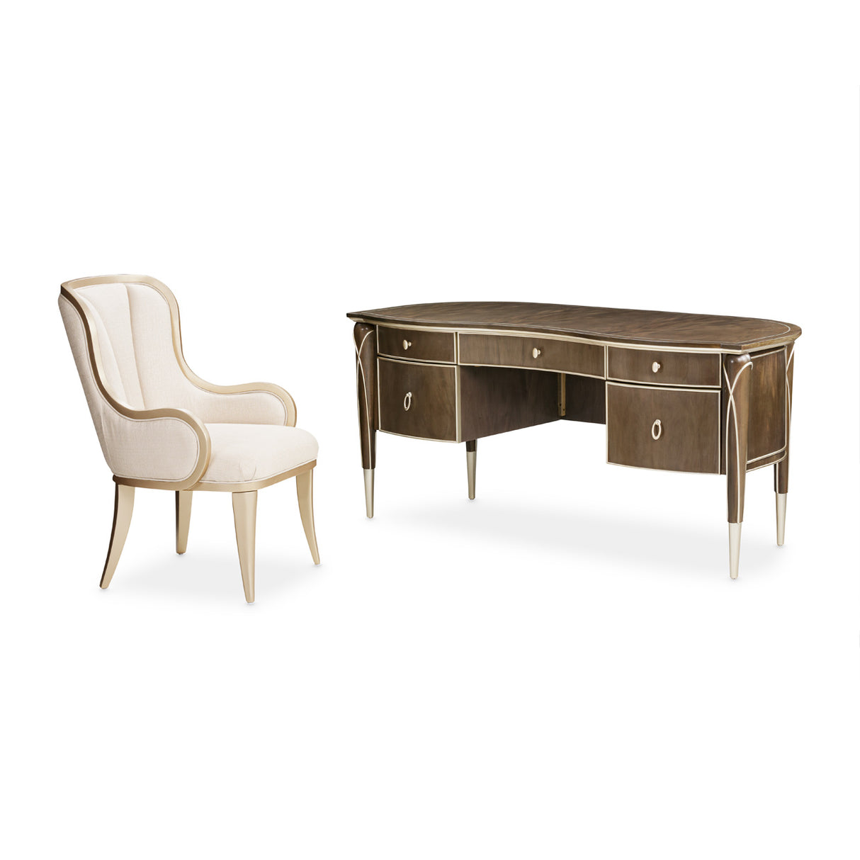 Villa Cherie Hazelnut Desk from Michael Amini - Luna Furniture
