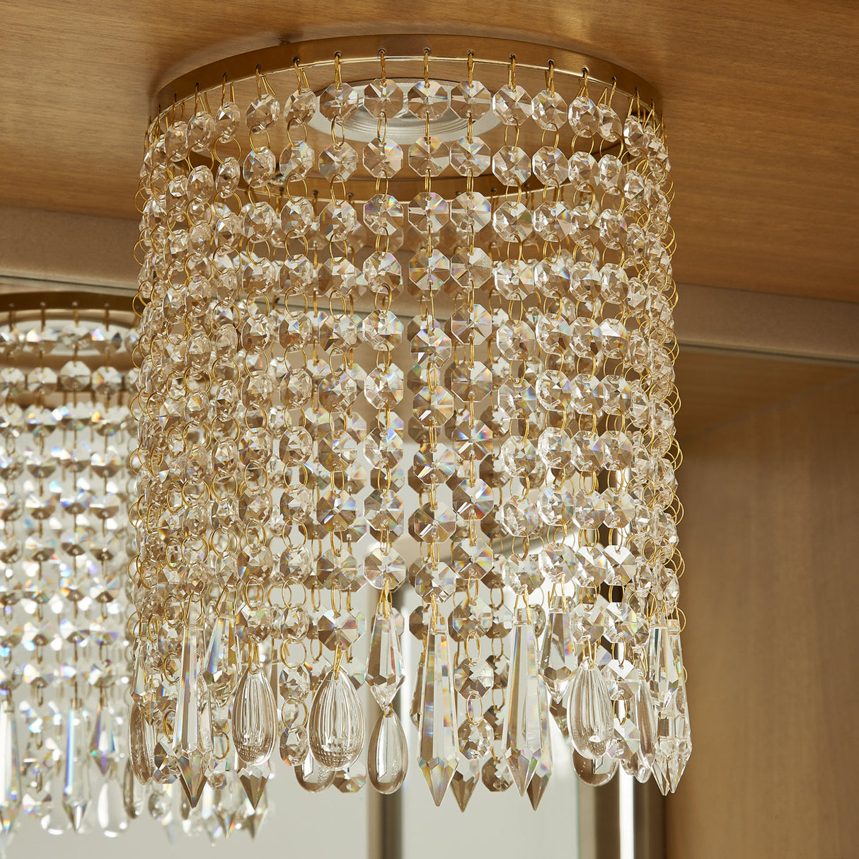 Villa Cherie Caramel Display Cabinet from Michael Amini - Luna Furniture