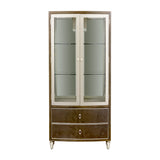 Villa Cherie Hazelnut Display Cabinet from Michael Amini - Luna Furniture