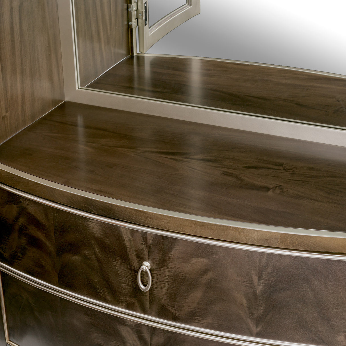Villa Cherie Hazelnut Display Cabinet from Michael Amini - Luna Furniture