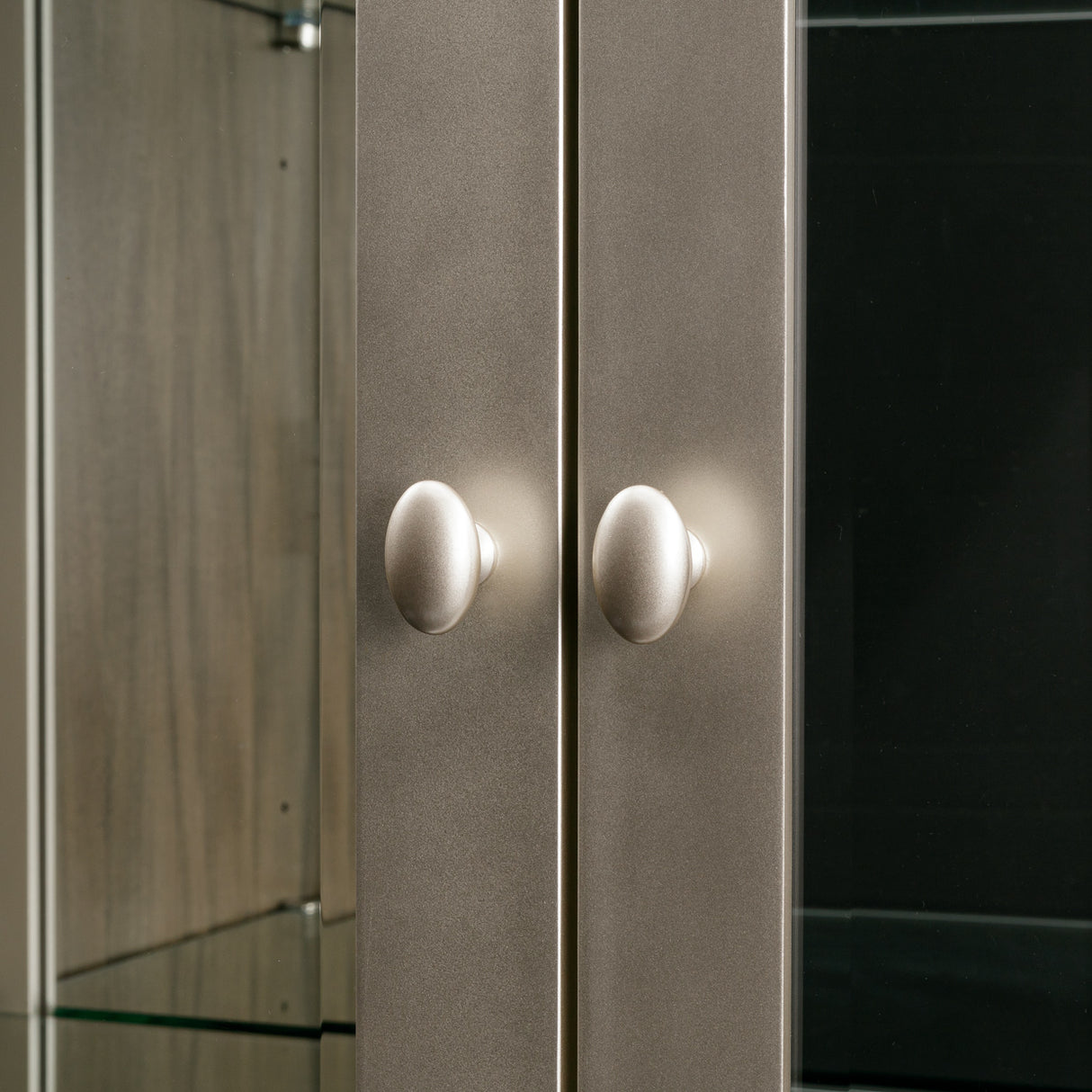 Villa Cherie Hazelnut Display Cabinet from Michael Amini - Luna Furniture