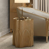 Villa Cherie Caramel Chairside Table from Michael Amini - Luna Furniture