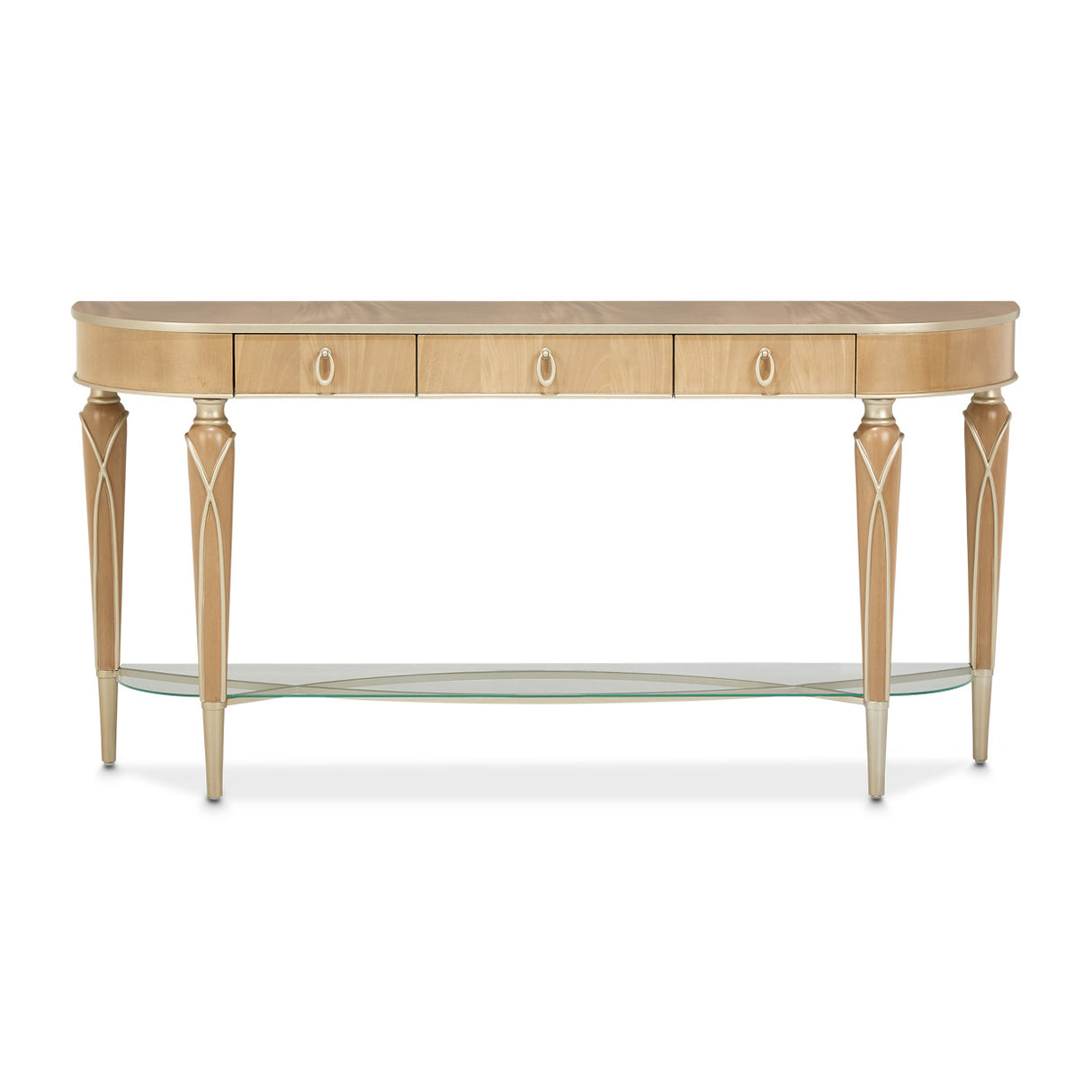 Villa Cherie Caramel Console Table from Michael Amini - Luna Furniture