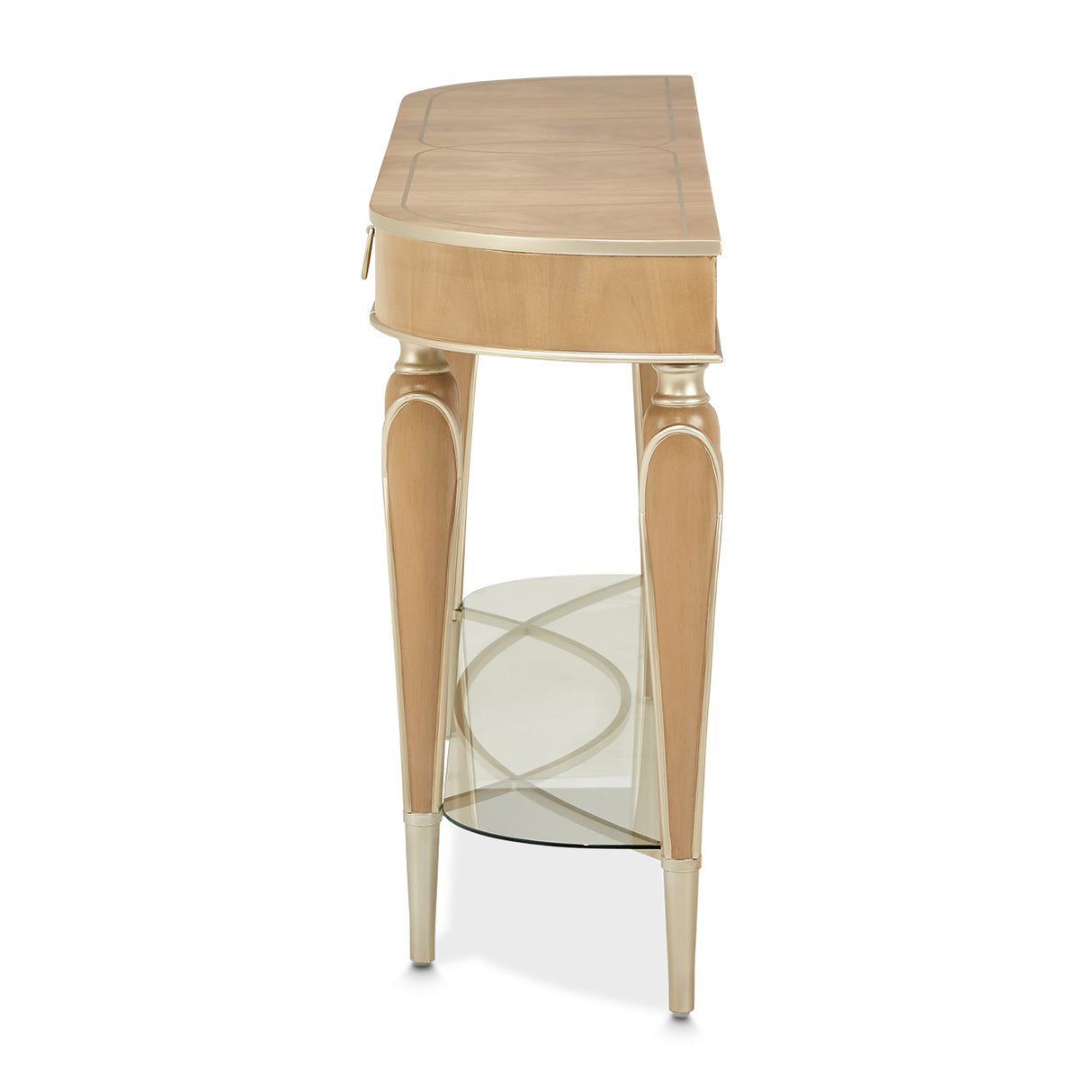 Villa Cherie Caramel Console Table from Michael Amini - Luna Furniture