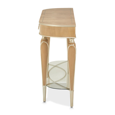 Villa Cherie Caramel Console Table from Michael Amini - Luna Furniture