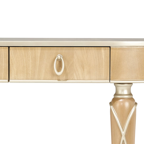 Villa Cherie Caramel Console Table from Michael Amini - Luna Furniture
