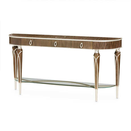 Villa Cherie Hazelnut Console Table from Michael Amini - Luna Furniture