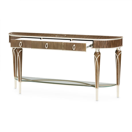Villa Cherie Hazelnut Console Table from Michael Amini - Luna Furniture