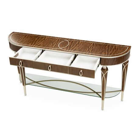 Villa Cherie Hazelnut Console Table from Michael Amini - Luna Furniture