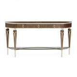 Villa Cherie Hazelnut Console Table from Michael Amini - Luna Furniture