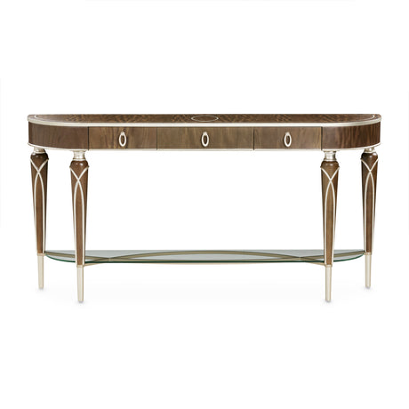 Villa Cherie Hazelnut Console Table from Michael Amini - Luna Furniture