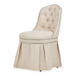Villa Cherie Hazelnut Tufted Vanity Chair from Michael Amini - Luna Furniture