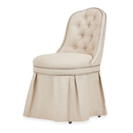 Villa Cherie Hazelnut Tufted Vanity Chair from Michael Amini - Luna Furniture