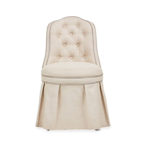 Villa Cherie Hazelnut Tufted Vanity Chair from Michael Amini - Luna Furniture