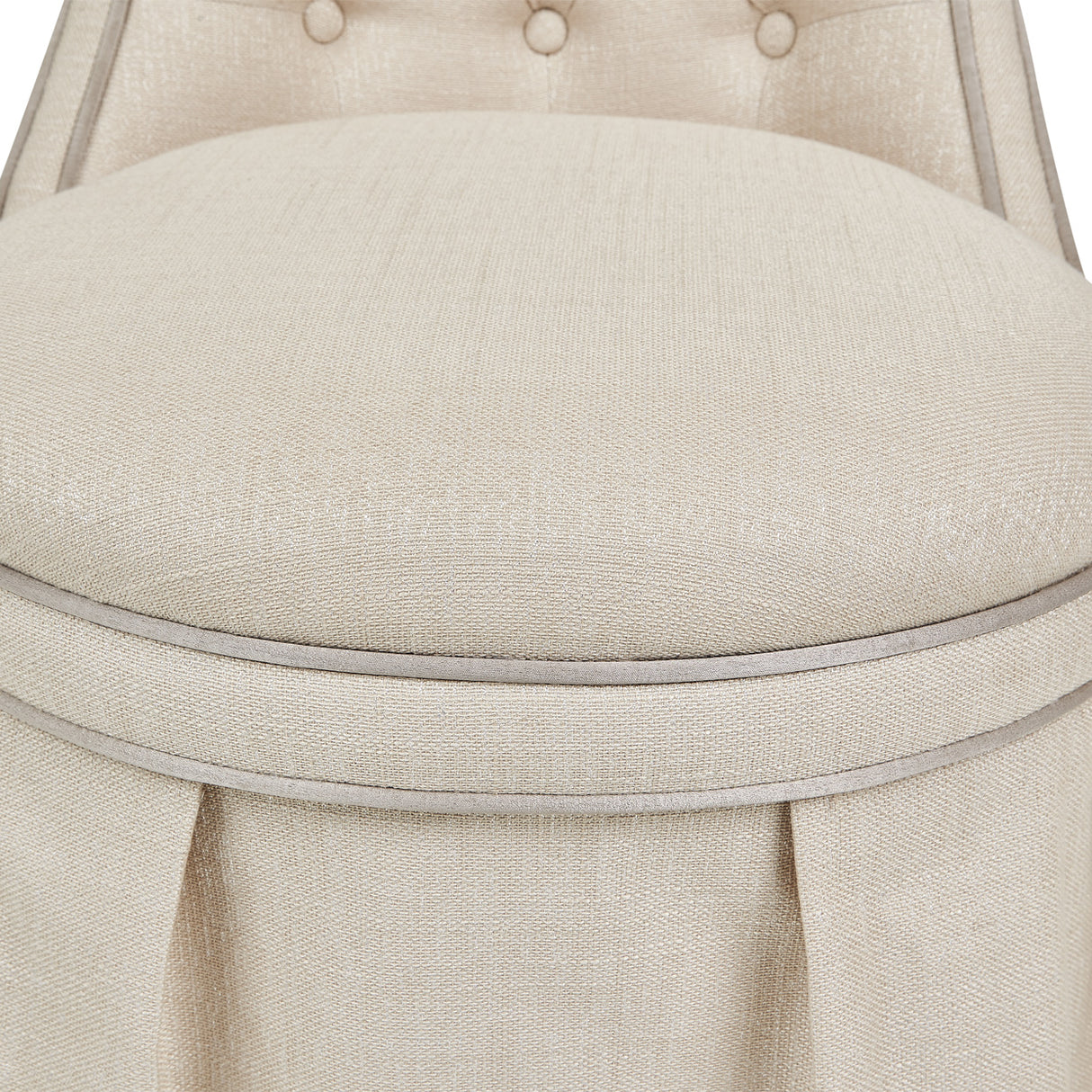 Villa Cherie Hazelnut Tufted Vanity Chair from Michael Amini - Luna Furniture
