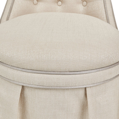 Villa Cherie Hazelnut Tufted Vanity Chair from Michael Amini - Luna Furniture