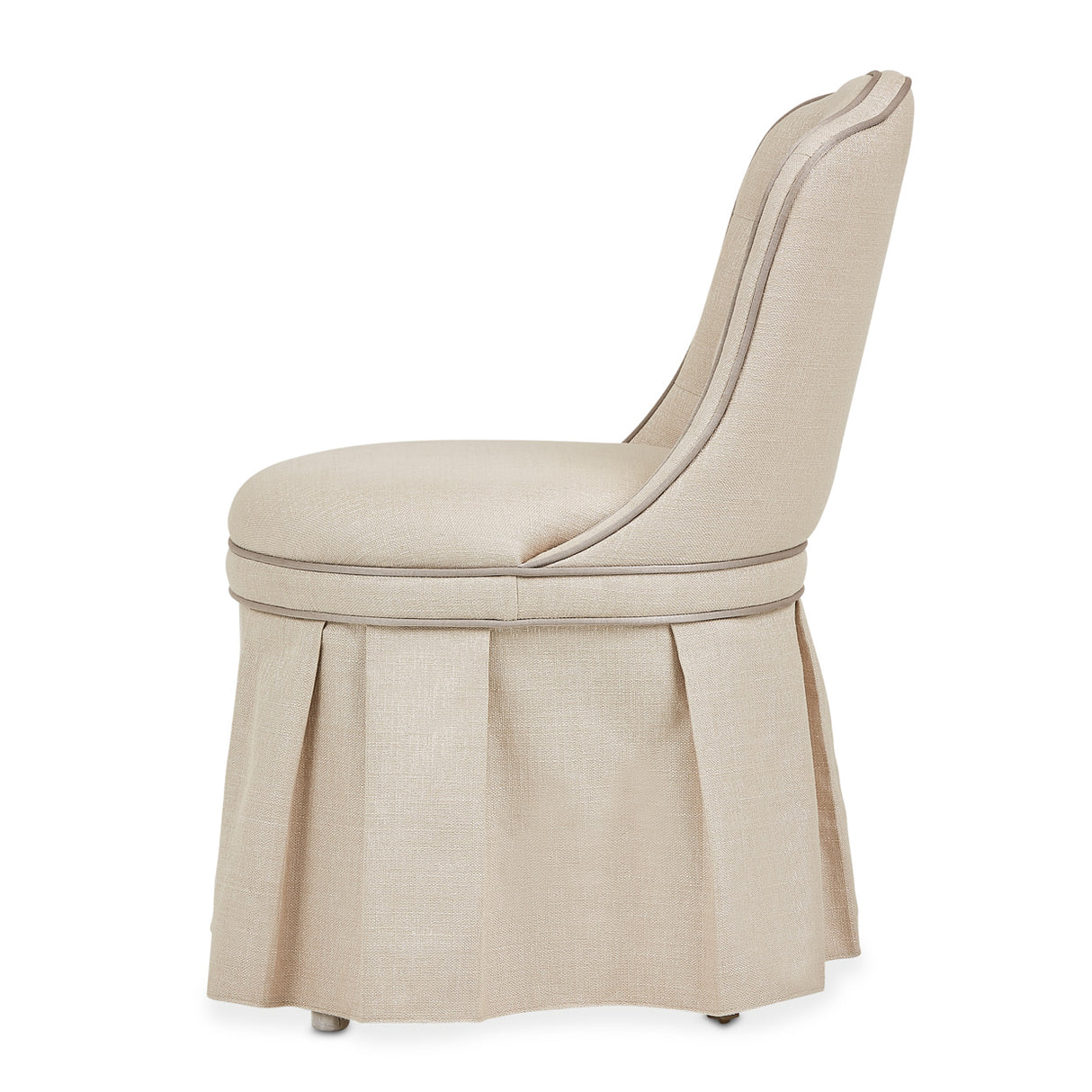 Villa Cherie Hazelnut Tufted Vanity Chair from Michael Amini - Luna Furniture