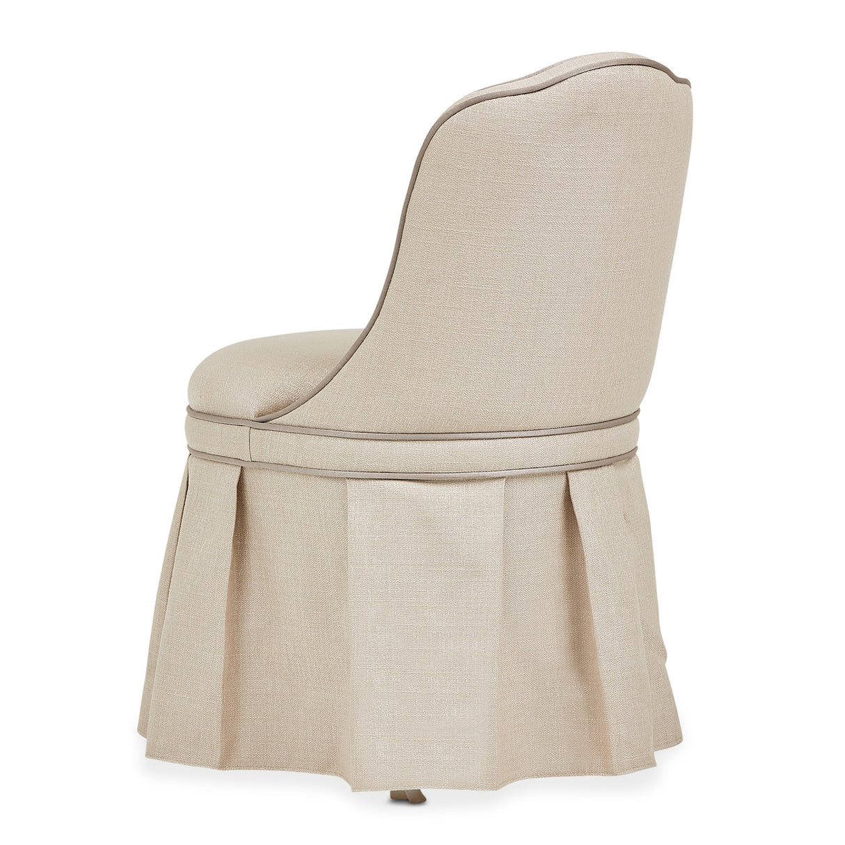 Villa Cherie Hazelnut Tufted Vanity Chair from Michael Amini - Luna Furniture
