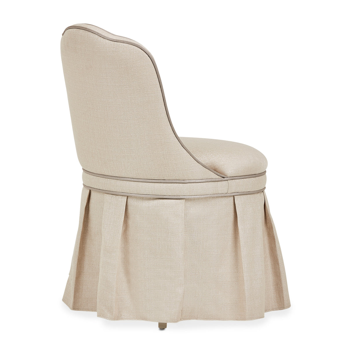 Villa Cherie Hazelnut Tufted Vanity Chair from Michael Amini - Luna Furniture