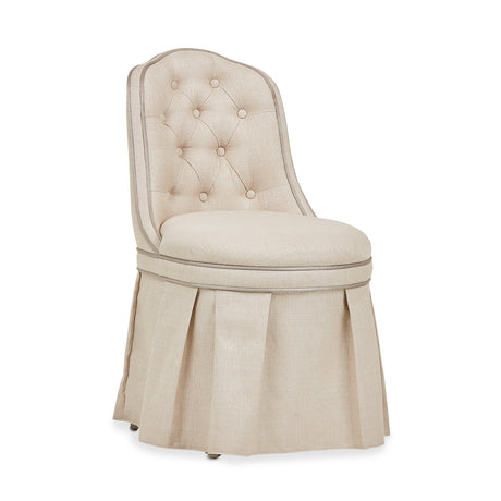 Villa Cherie Hazelnut Tufted Vanity Chair from Michael Amini - Luna Furniture