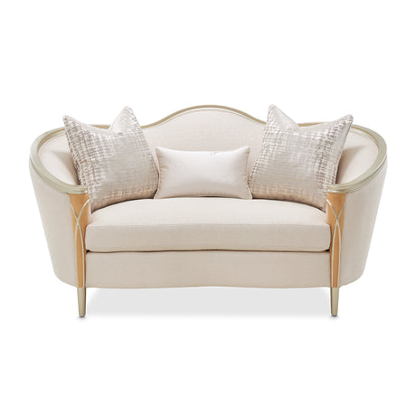 Villa Cherie Caramel Loveseat from Michael Amini - Luna Furniture