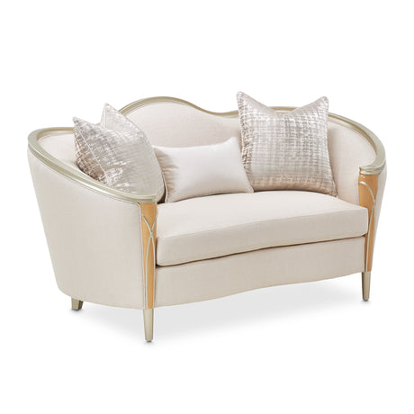 Villa Cherie Caramel Loveseat from Michael Amini - Luna Furniture