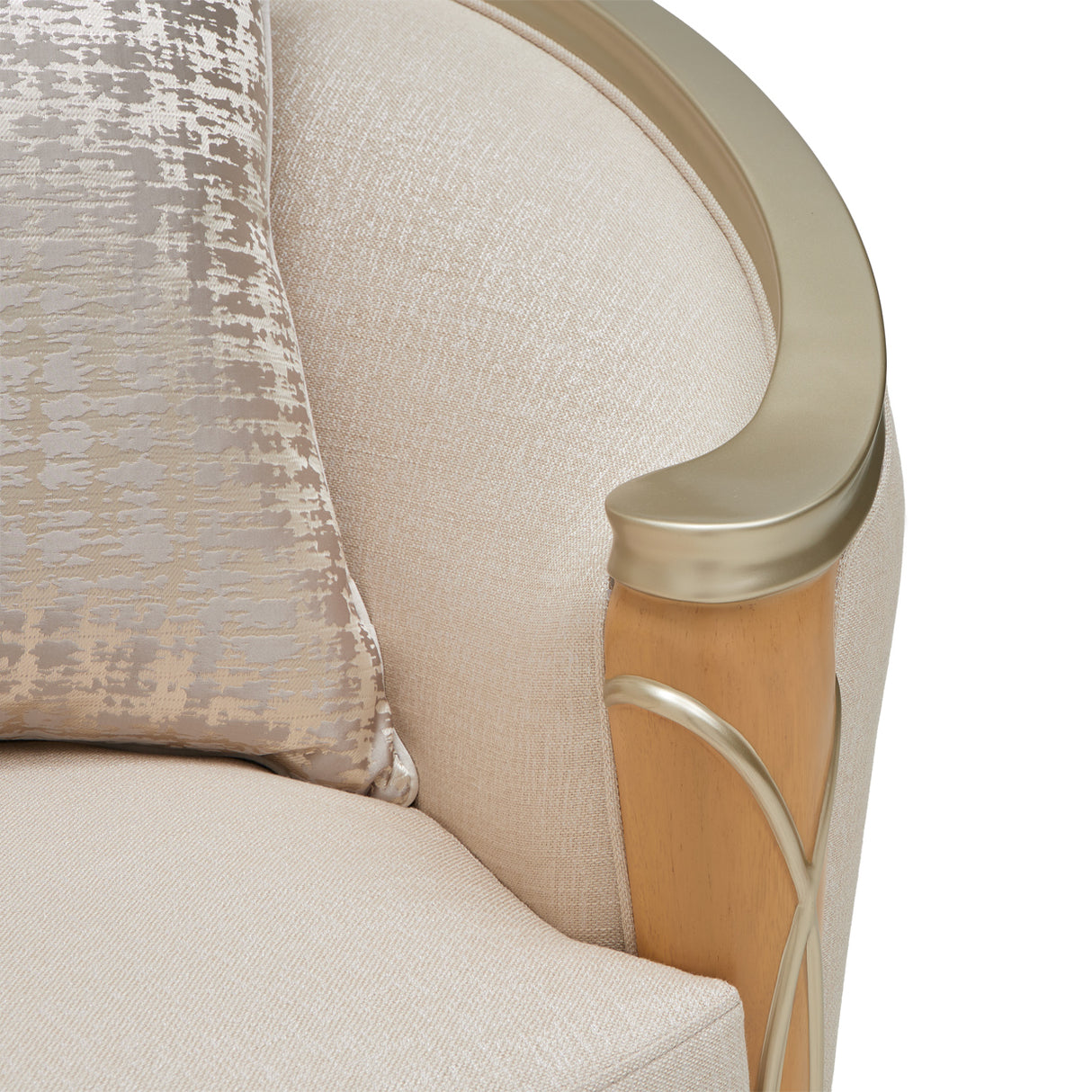 Villa Cherie Caramel Loveseat from Michael Amini - Luna Furniture