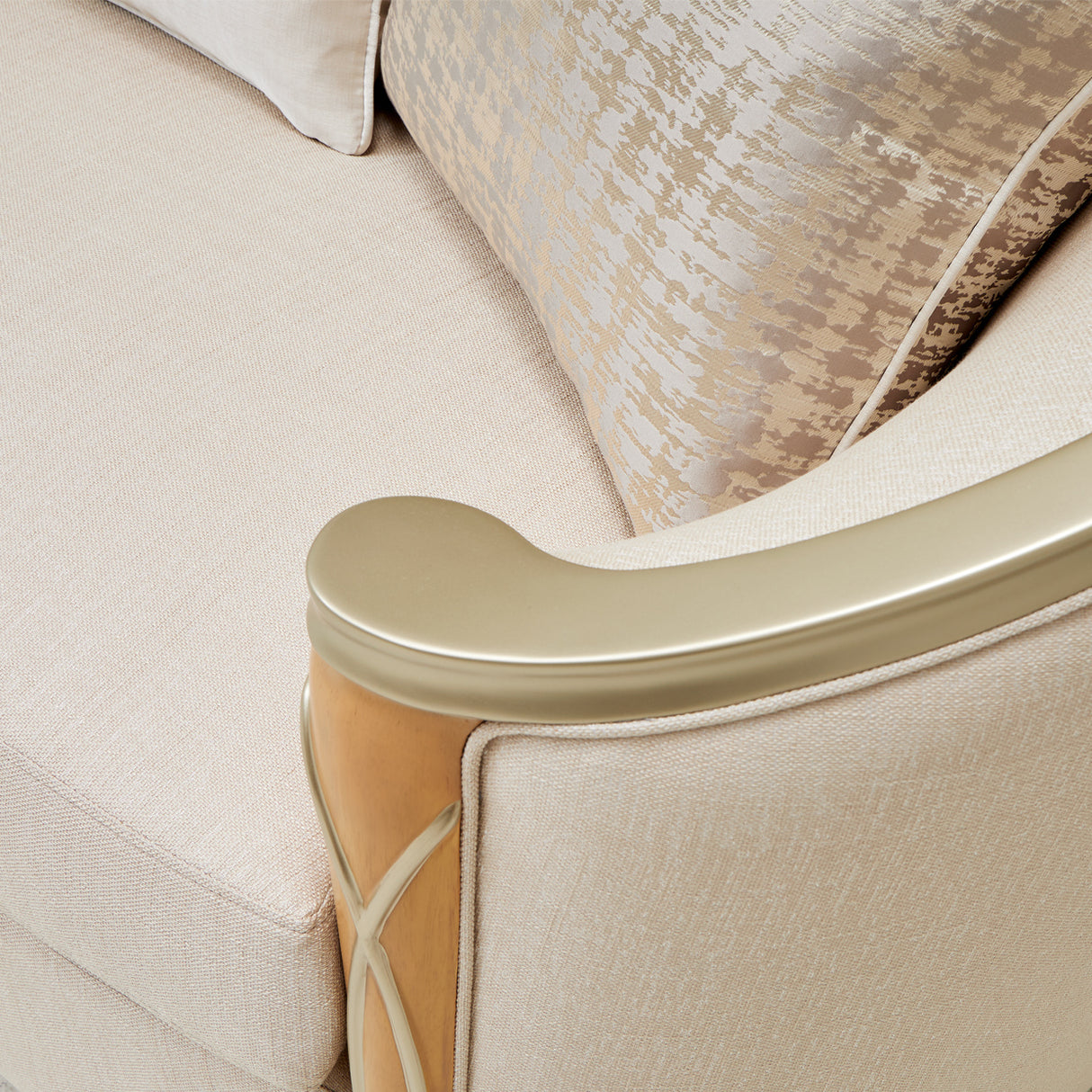 Villa Cherie Caramel Loveseat from Michael Amini - Luna Furniture