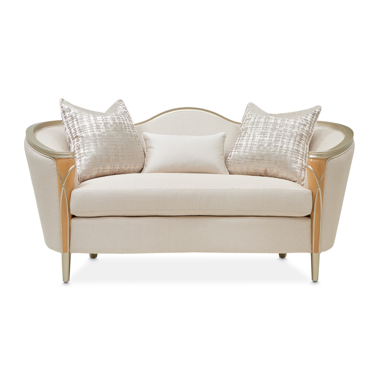 Villa Cherie Caramel Loveseat from Michael Amini - Luna Furniture