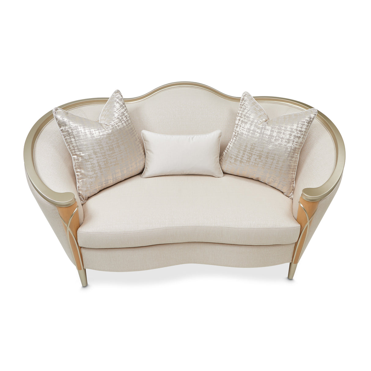 Villa Cherie Caramel Loveseat from Michael Amini - Luna Furniture