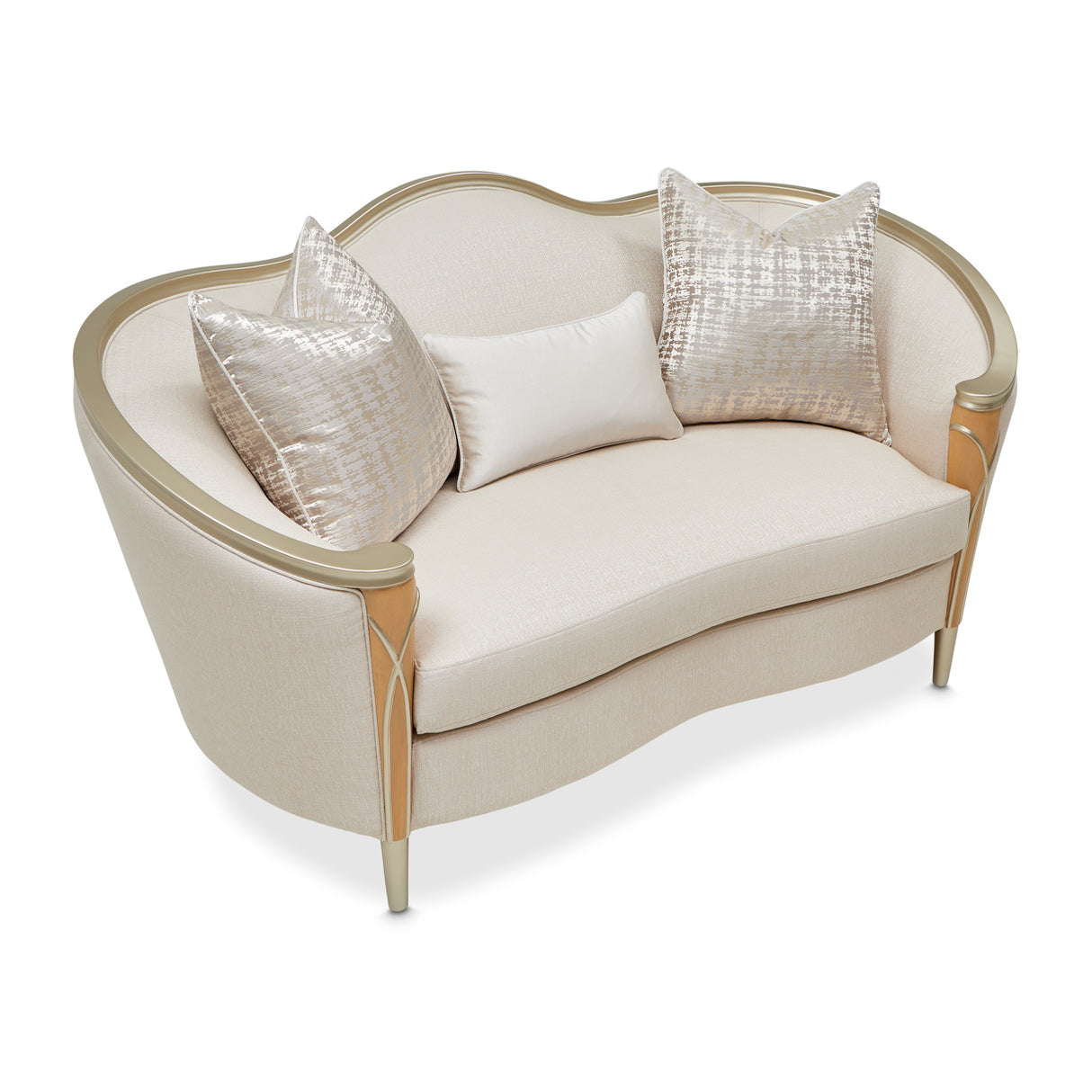 Villa Cherie Caramel Loveseat from Michael Amini - Luna Furniture