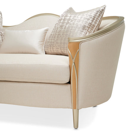 Villa Cherie Caramel Loveseat from Michael Amini - Luna Furniture