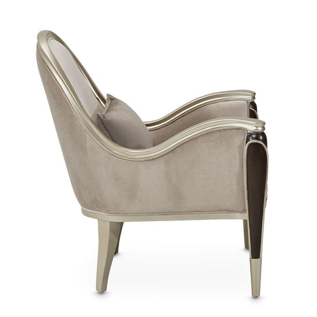 Villa Cherie Hazelnut Accent Chair from Michael Amini - Luna Furniture