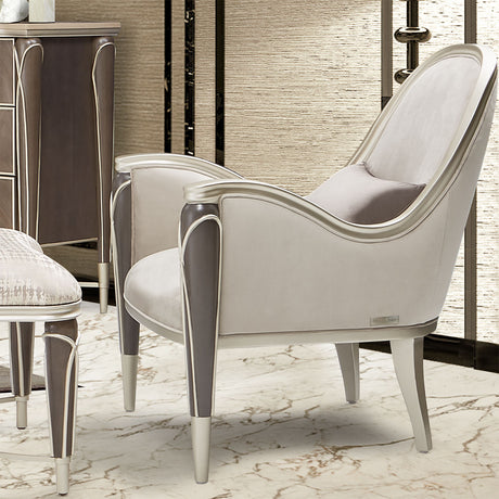Villa Cherie Hazelnut Accent Chair from Michael Amini - Luna Furniture