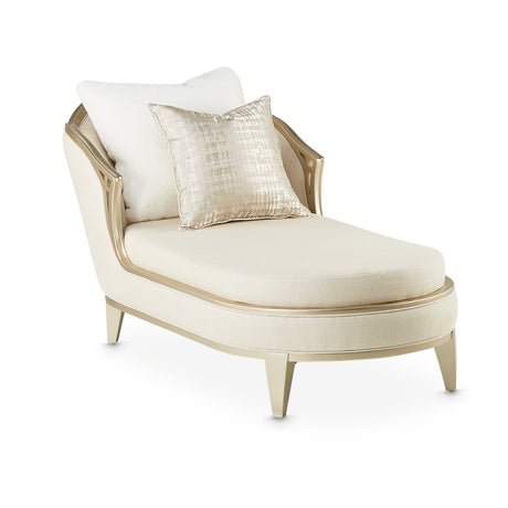 Villa Cherie Caramel Chaise from Michael Amini - Luna Furniture
