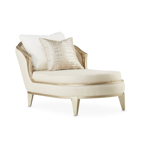 Villa Cherie Caramel Chaise from Michael Amini - Luna Furniture