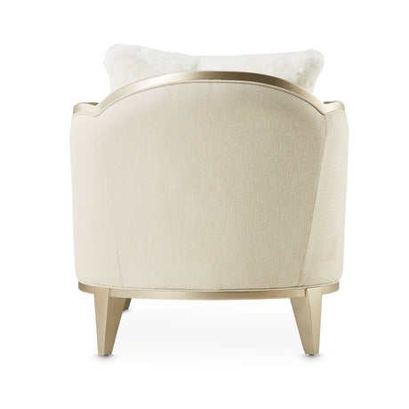 Villa Cherie Caramel Chaise from Michael Amini - Luna Furniture