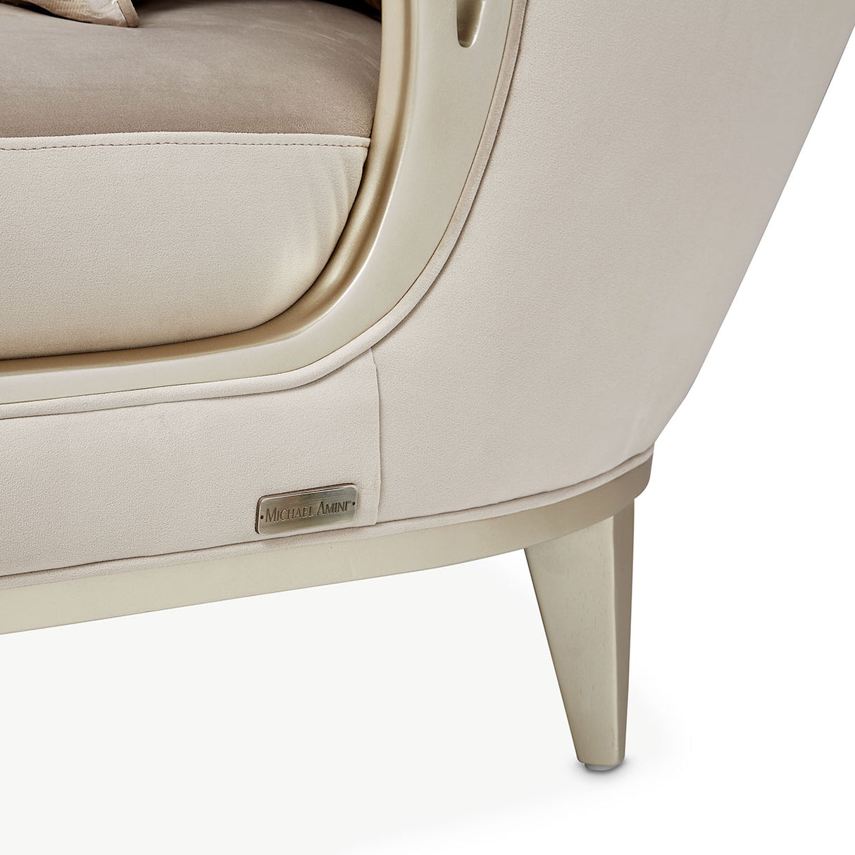 Villa Cherie Hazelnut Chaise from Michael Amini - Luna Furniture