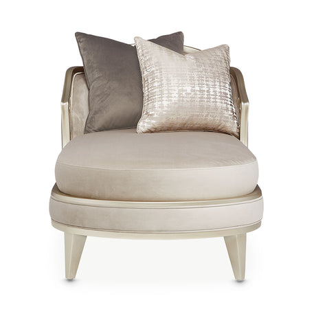 Villa Cherie Hazelnut Chaise from Michael Amini - Luna Furniture