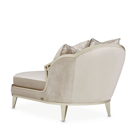 Villa Cherie Hazelnut Chaise from Michael Amini - Luna Furniture