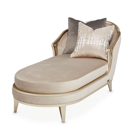 Villa Cherie Hazelnut Chaise from Michael Amini - Luna Furniture