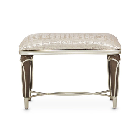 Villa Cherie Hazelnut Ottoman from Michael Amini - Luna Furniture