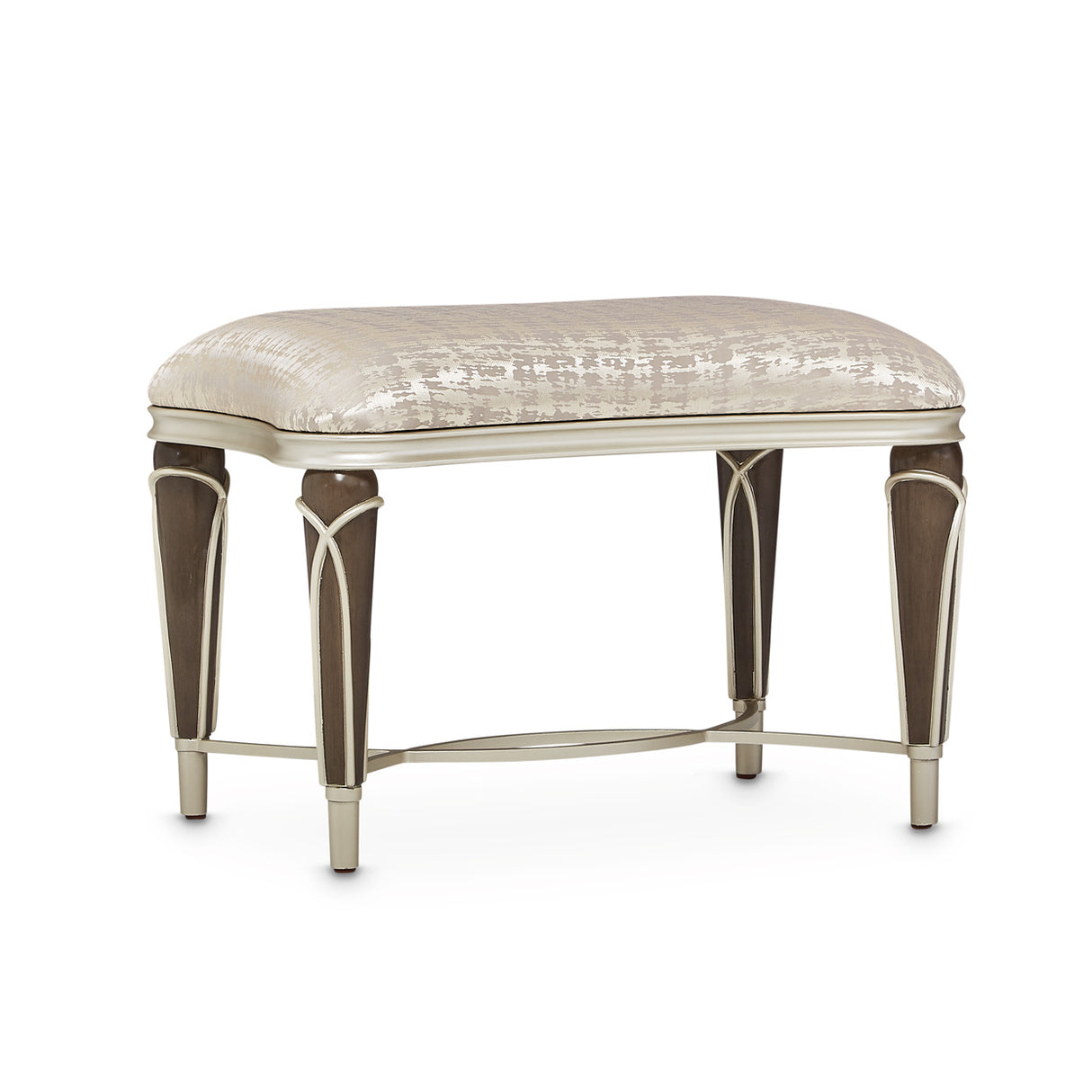 Villa Cherie Hazelnut Ottoman from Michael Amini - Luna Furniture