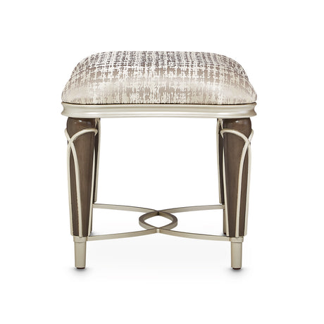 Villa Cherie Hazelnut Ottoman from Michael Amini - Luna Furniture